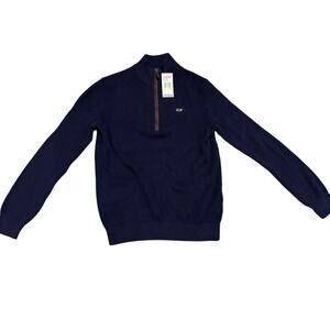 Vineyard Vines Boys Classic 1/4 Zip Fisherman’s rib Sweater NEW size medium